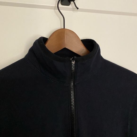 Abercrombie & Fitch 1/4 Zip Sweater, Navy, Small - Picture 5 of 7
